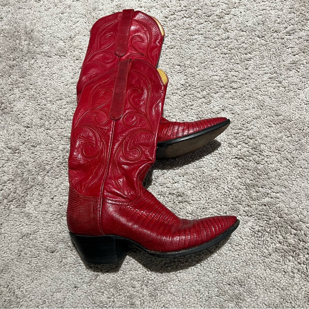 tres Outlaw Red Teju Lizard Women's
Classic 1538 - Picture 8 of 12